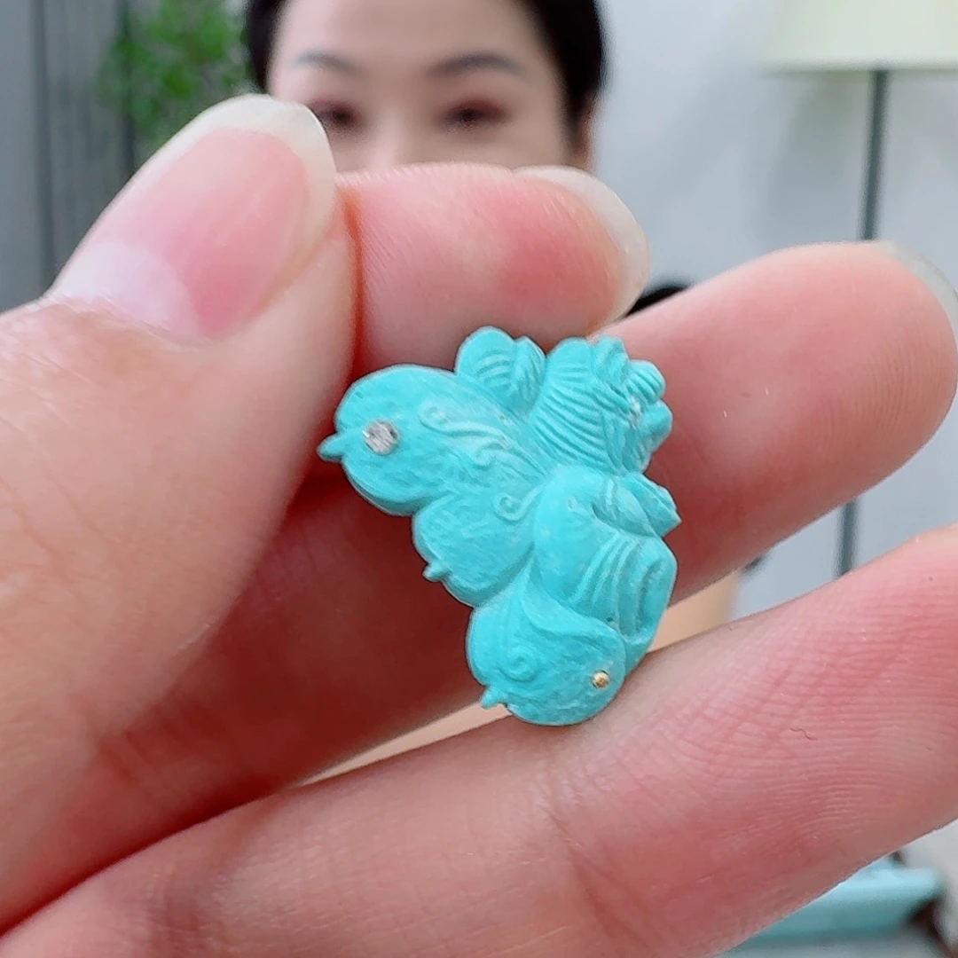 未镶嵌绿松石珠宝奇石