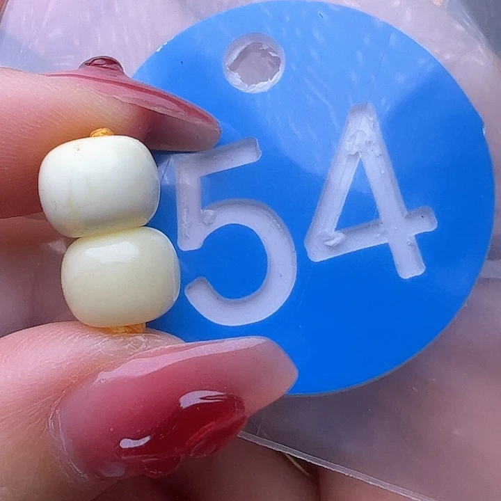 蜜蜡裸石未镶嵌9mm 白蜡 老型