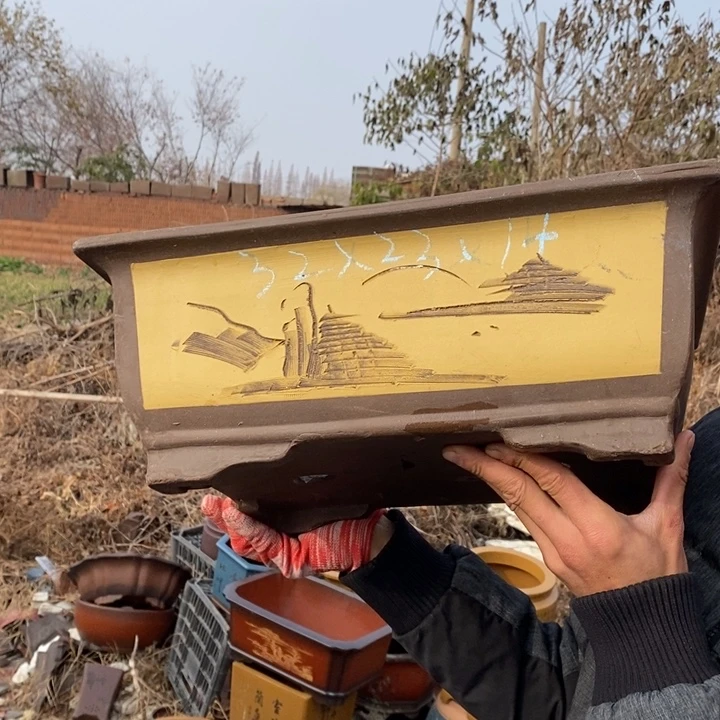 紫砂花盆紫砂特价包邮送