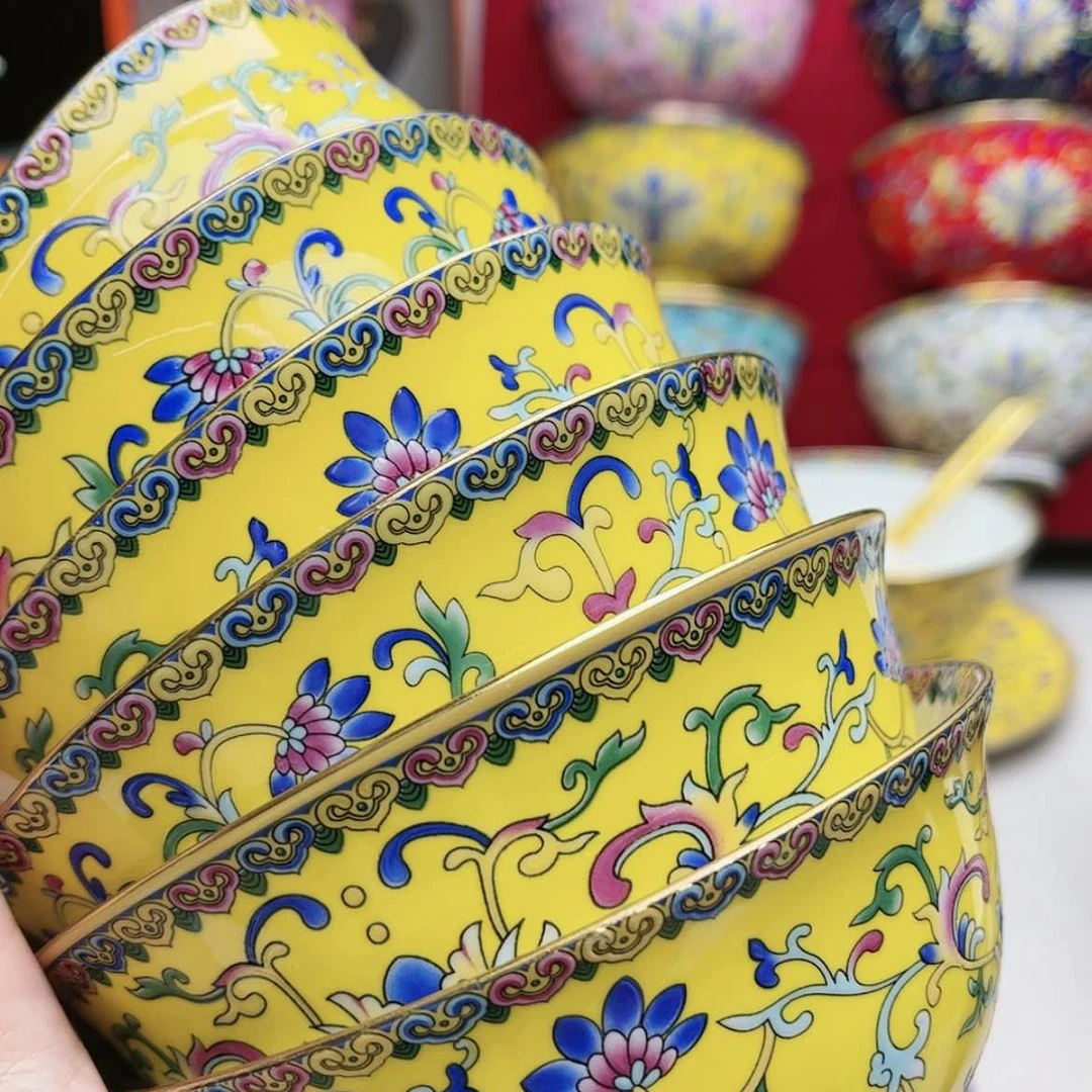 【闪购商品】珐琅4.5寸6个…………