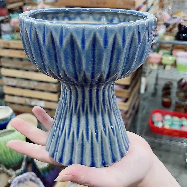 有孔，凑10元包邮陶瓷花盆发货！
