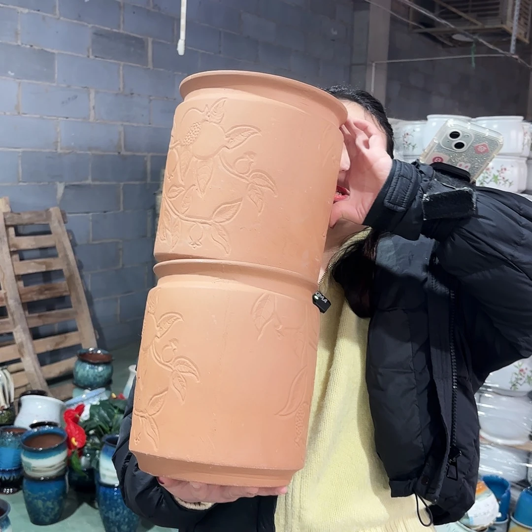 正品两个高24/21红陶
