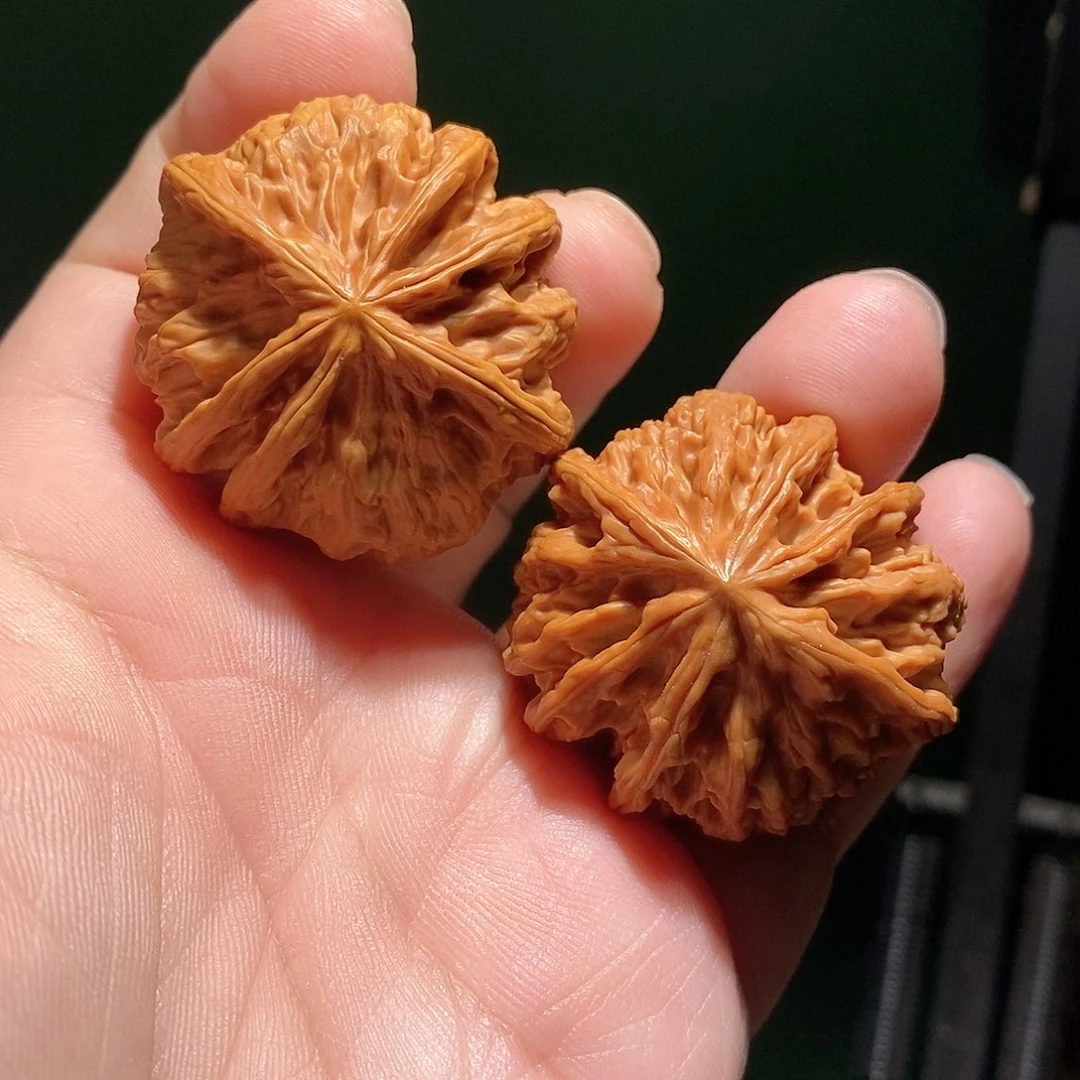 把件文玩核桃40野牛六棱