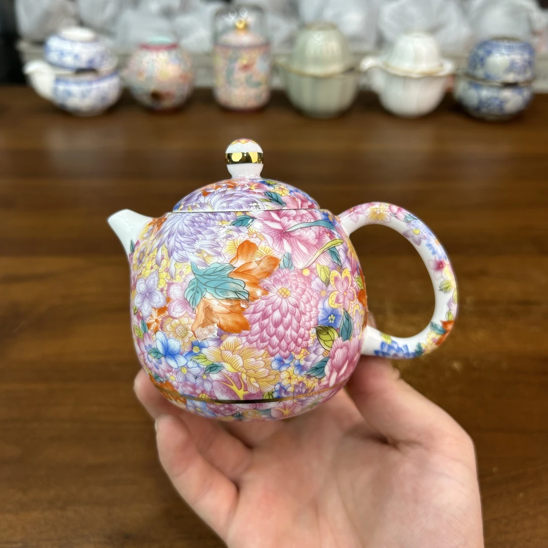X745-万花珐琅彩茶壶