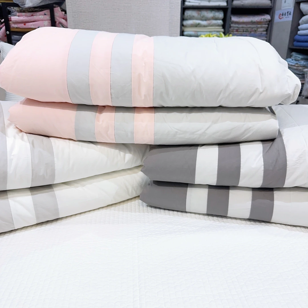 高端棉纯棉秋冬被可机洗免被罩轻奢简约