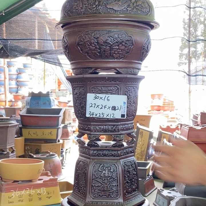 紫砂花盆紫砂紫砂
