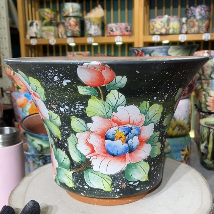 红陶景德镇艺术手绘作品