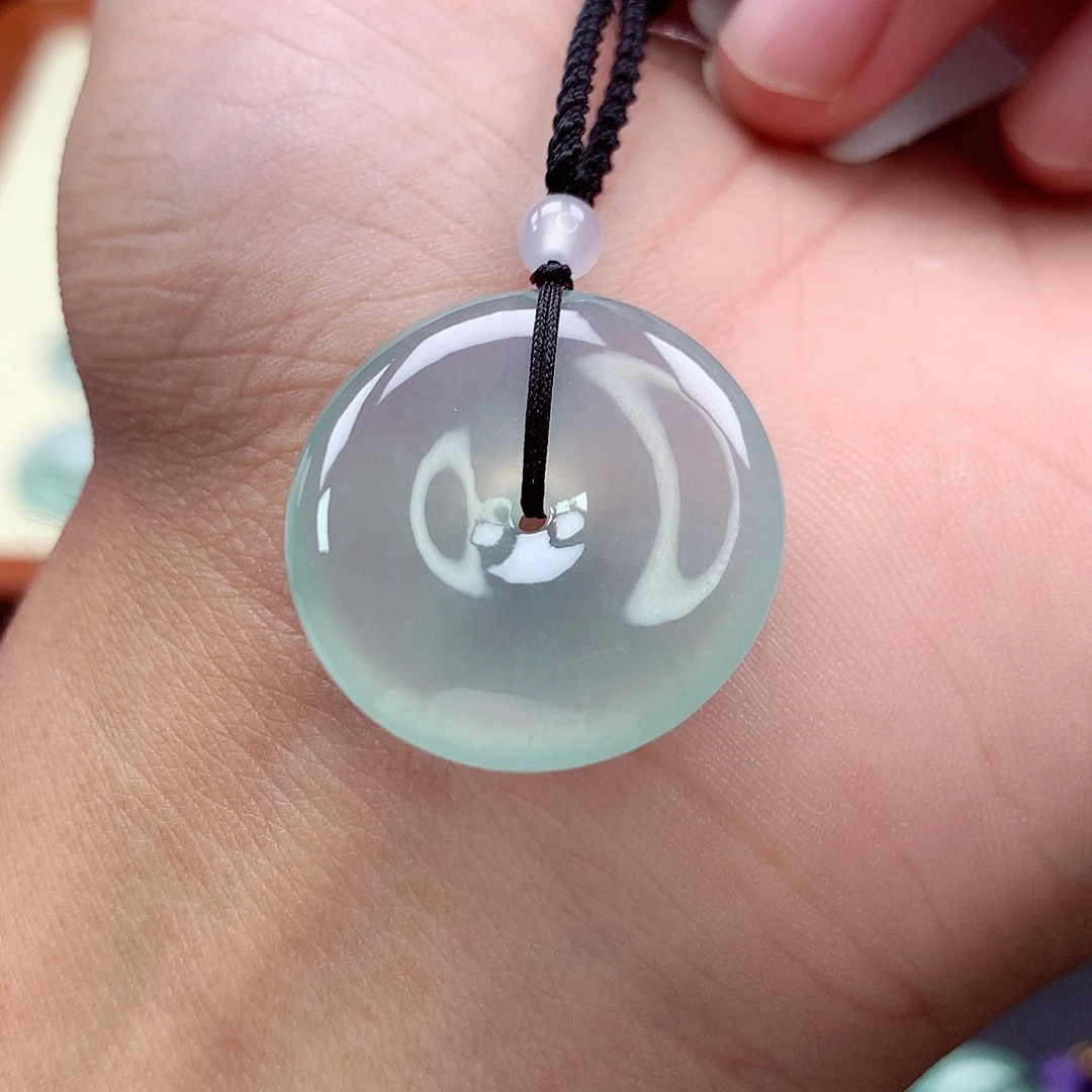 翡翠未镶嵌颈饰45 尺寸23.6-5.2