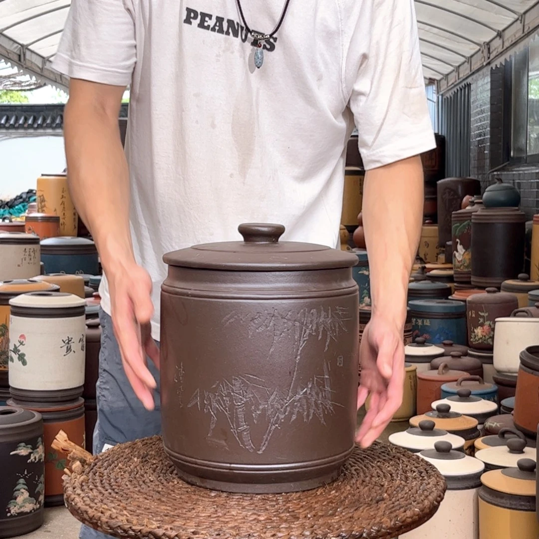 紫砂茶叶罐10 饼茶叶罐