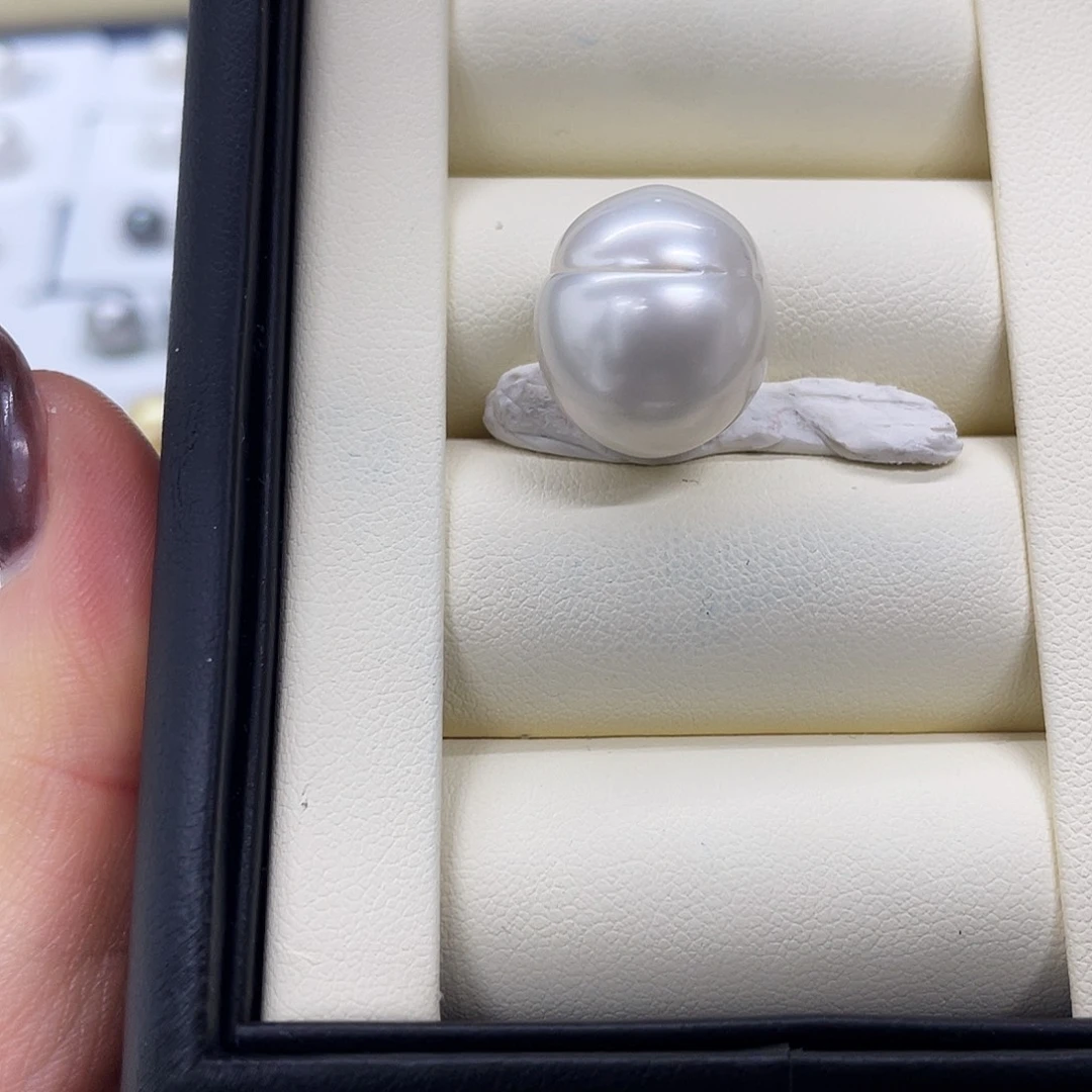 海水珍珠裸珠澳白葫芦15.8mm