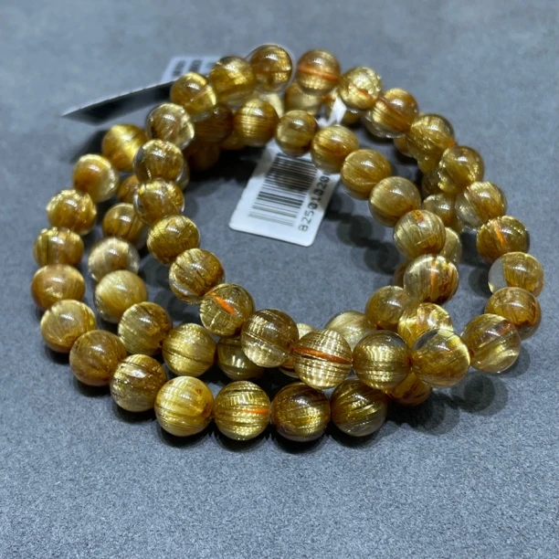 【书记甄选】天然金发晶单圈手链 多样性发一件 约8mm gck989