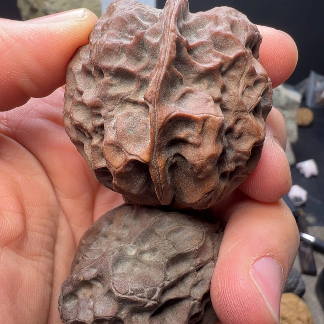 吊坠文玩核桃七彩皇冠40mm