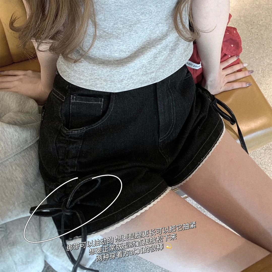 THETURE 现货库存闪电发可甜可辣牛仔裤