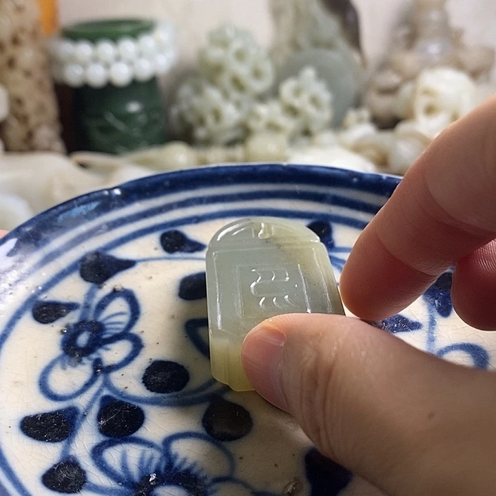 瓷片工艺品瓷盘内挂坠