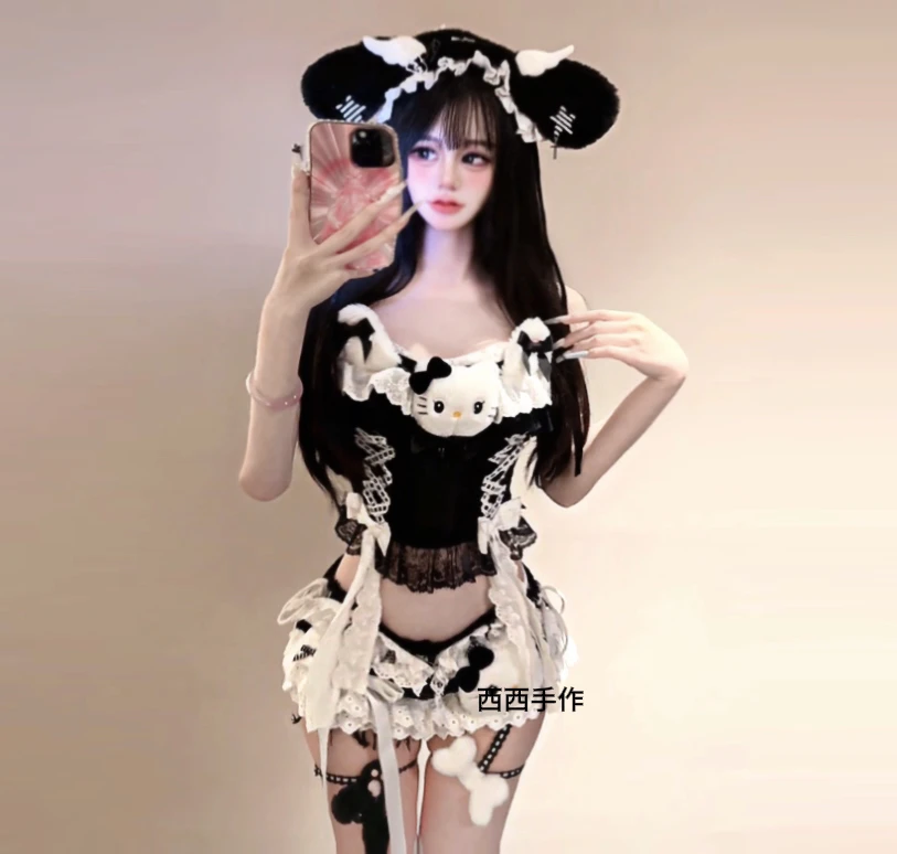 原创西西DD-60手作款夏季韩版可爱性感吊带辣妹日系甜美牛仔裤