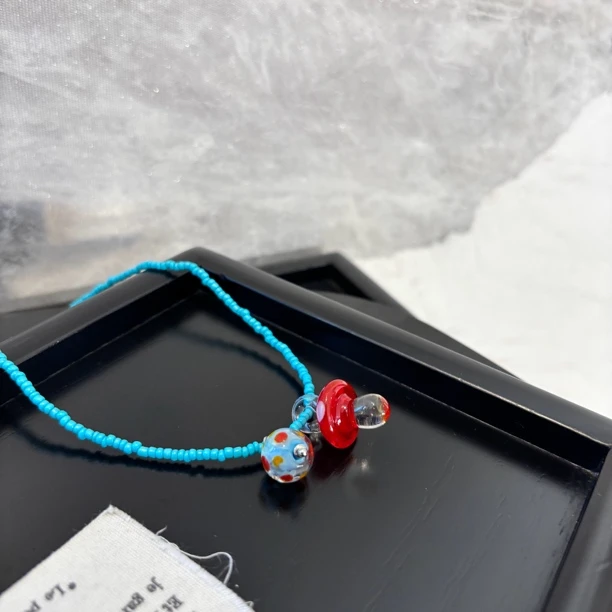 铜合金项链 红蘑菇项链XL3448