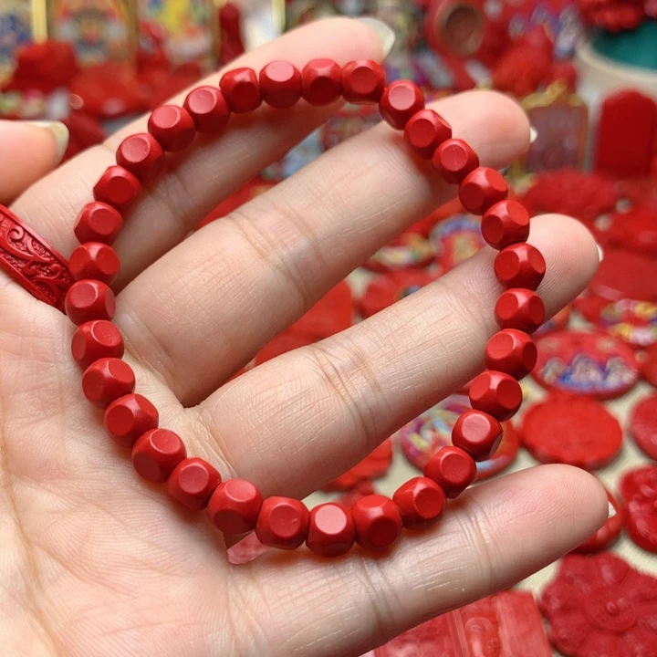 天然辰砂工艺品朱砂手串