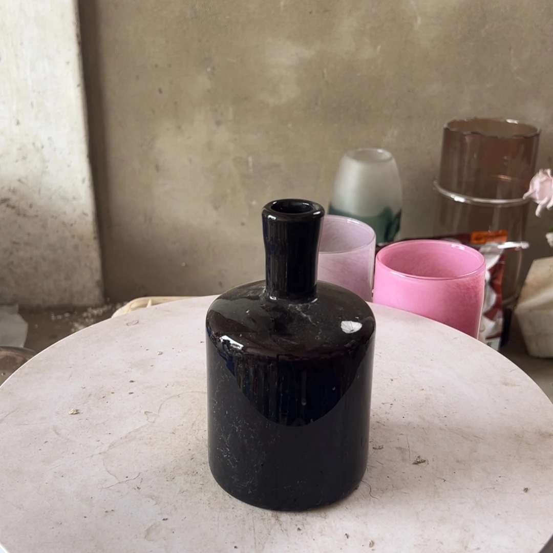 弘扬琉璃花器微瑕高度17