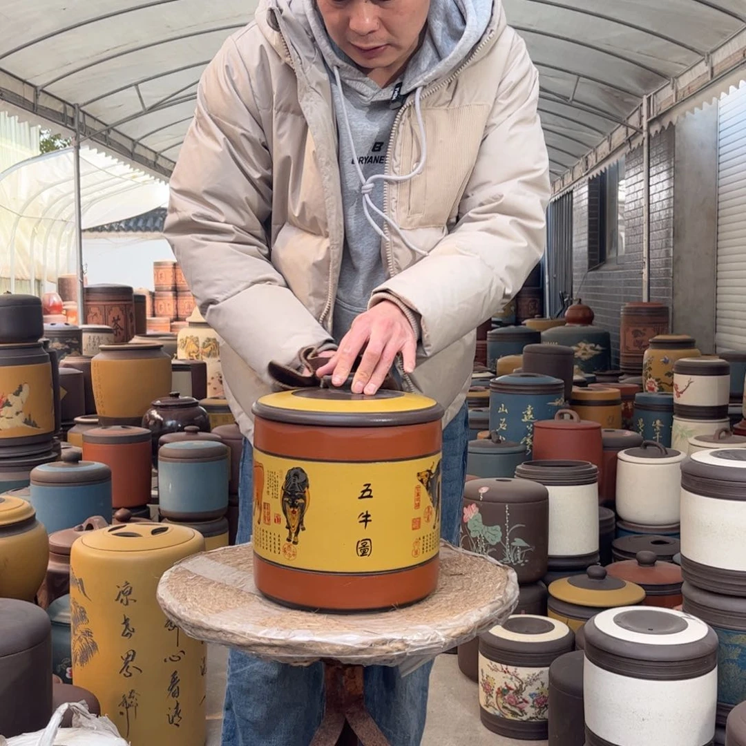 紫砂茶叶罐8 饼茶叶罐