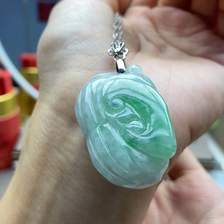 翡翠银S925镶嵌颈饰吊坠5