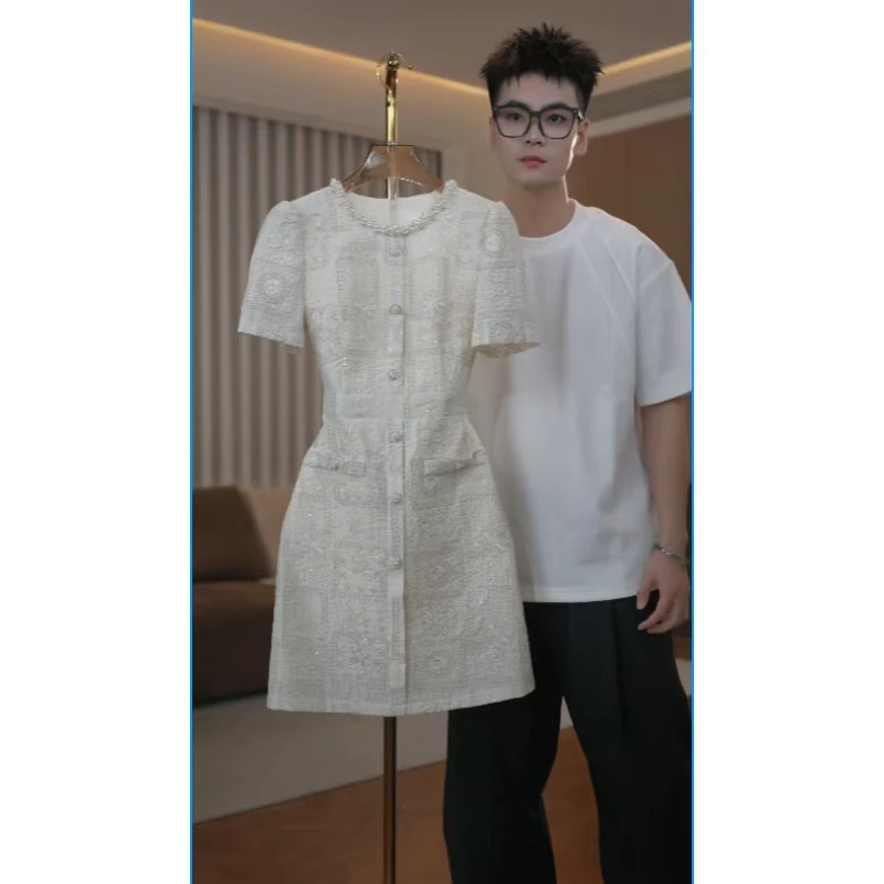 【古蔓诗福利款】6943夏季新款气质收腰显瘦连衣裙