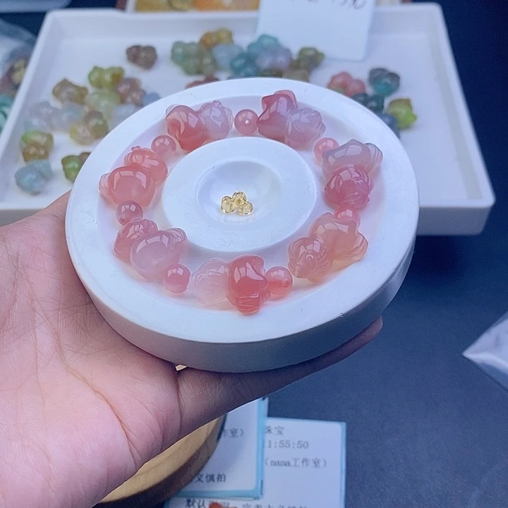 天***）玛瑙/玉髓合金车挂