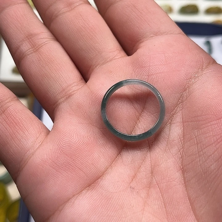 ༺***༻蛇纹石玉未镶嵌戒指