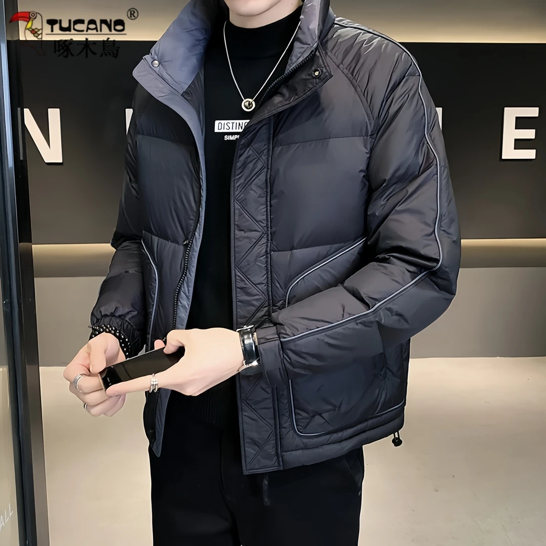 TUCANO/啄木鳥冬季棉服新款男士休闲商务短款立领保暖商务