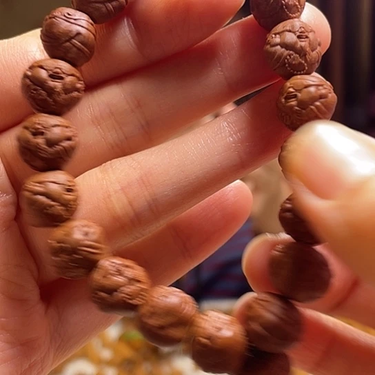 橄榄核手串/手链龙纹桃核