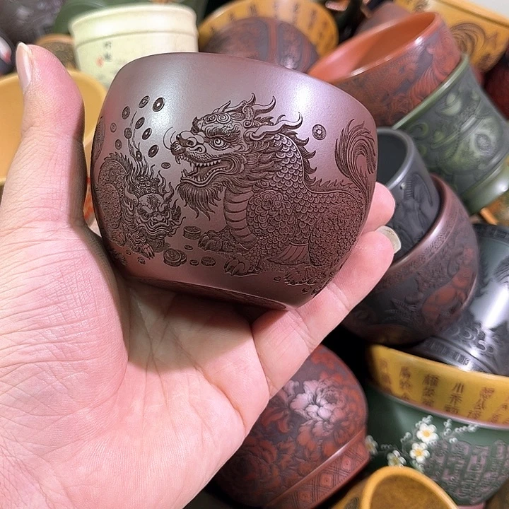 茶杯紫砂全手工紫砂主人杯