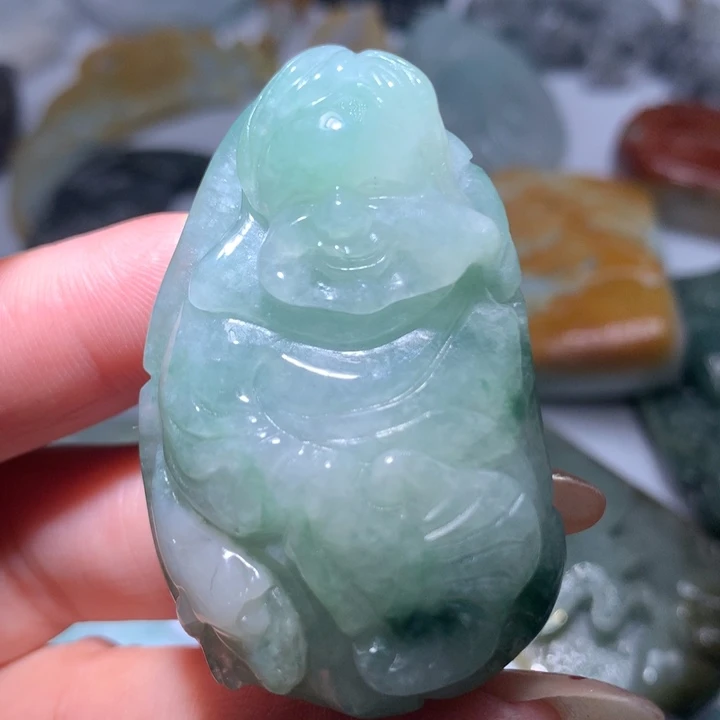 翡翠未镶嵌颈饰保真天然A货翡翠