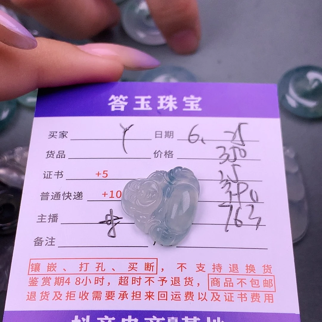 翡翠挂件未镶嵌Y****?