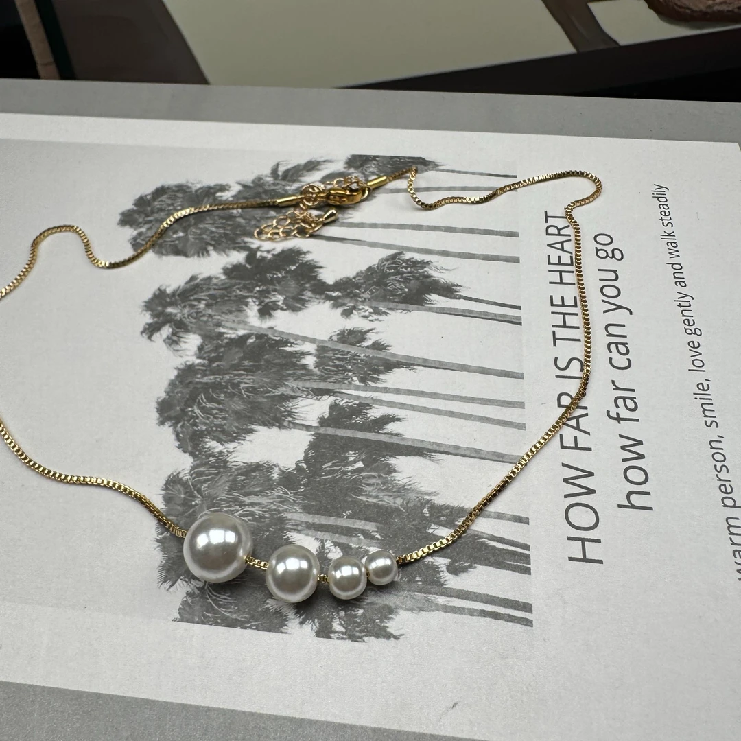 铜合金项链 气质轻奢时尚百搭复古法式小众简约项链xl2261