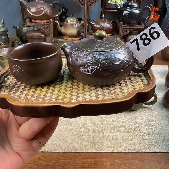 柴烧壶泡茶香柴燒壺泡茶