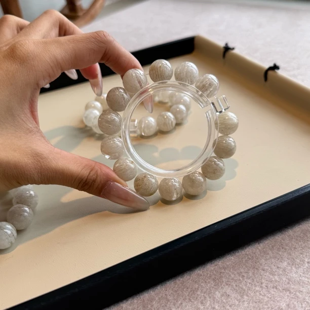 手链 C105『银装素裹』多宝手串