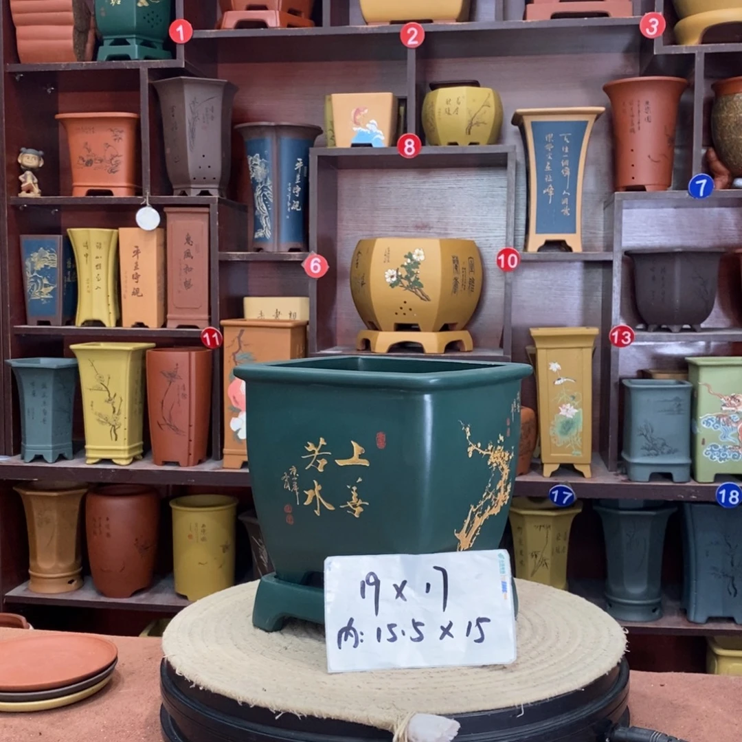 紫砂艺术紫砂花盆