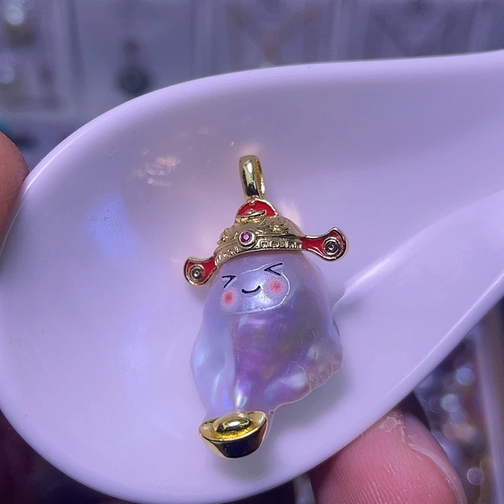 颈饰合金淡水珍珠55