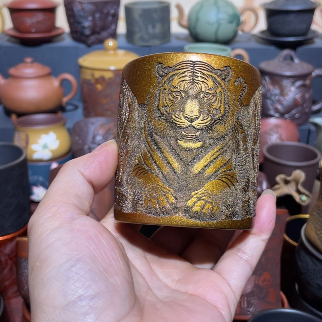 原矿紫砂手工主人杯