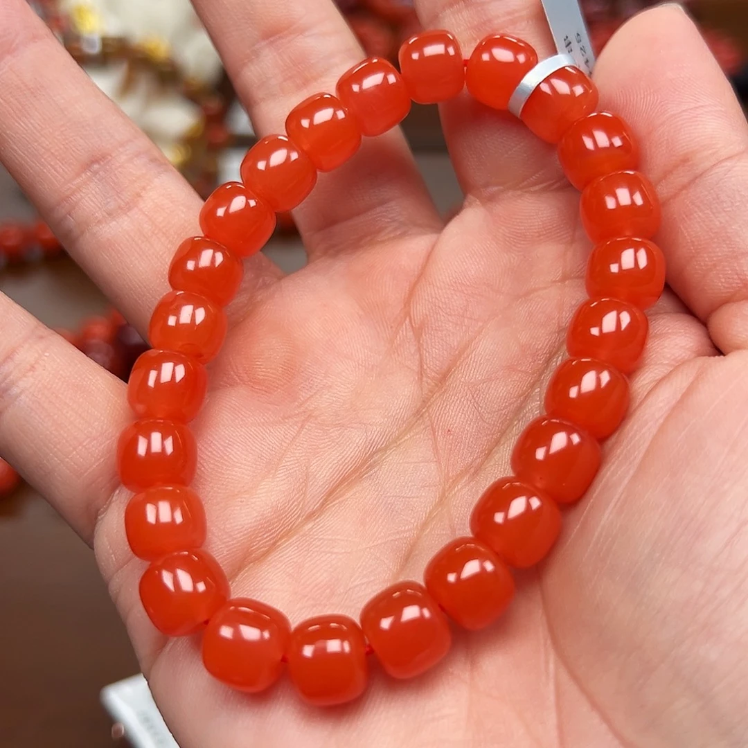 南红玛瑙未镶嵌手链保山料玉化料9m老型