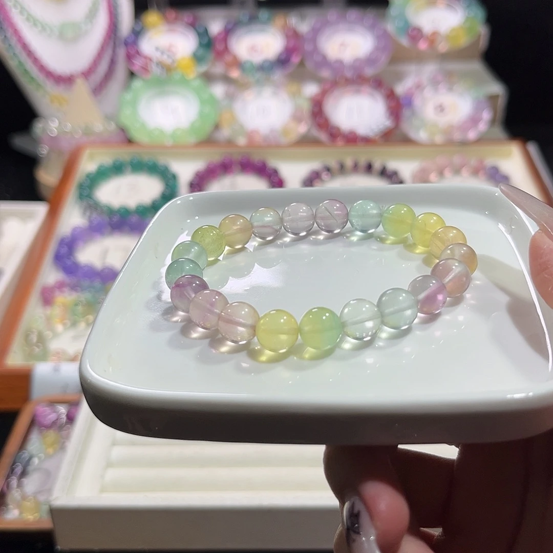 未镶嵌手链萤石莫奈花园