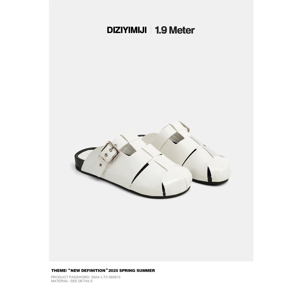 店主一米九复古勃肯拖鞋百搭女2025夏季新款一脚蹬懒人半拖凉拖鞋