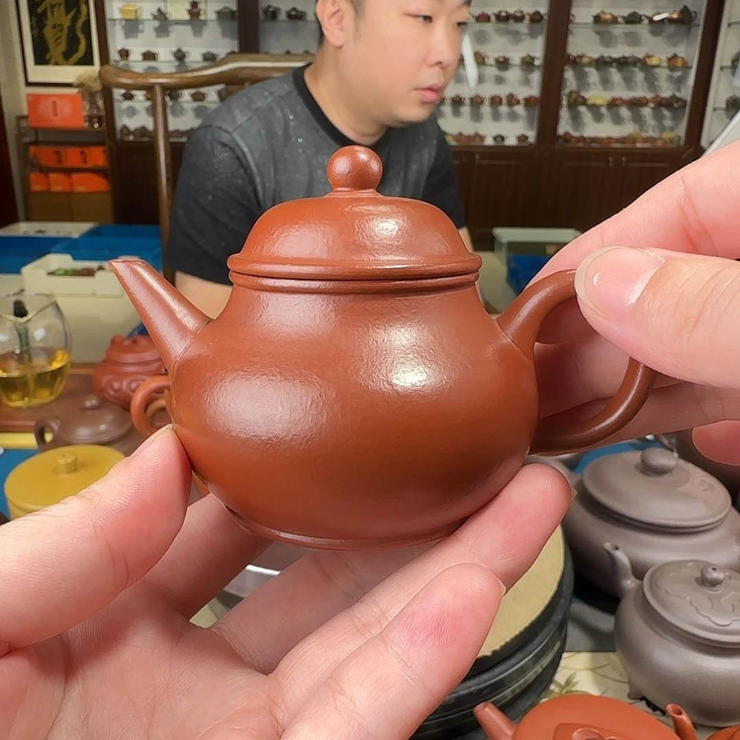 紫砂茶壶水平朱泥