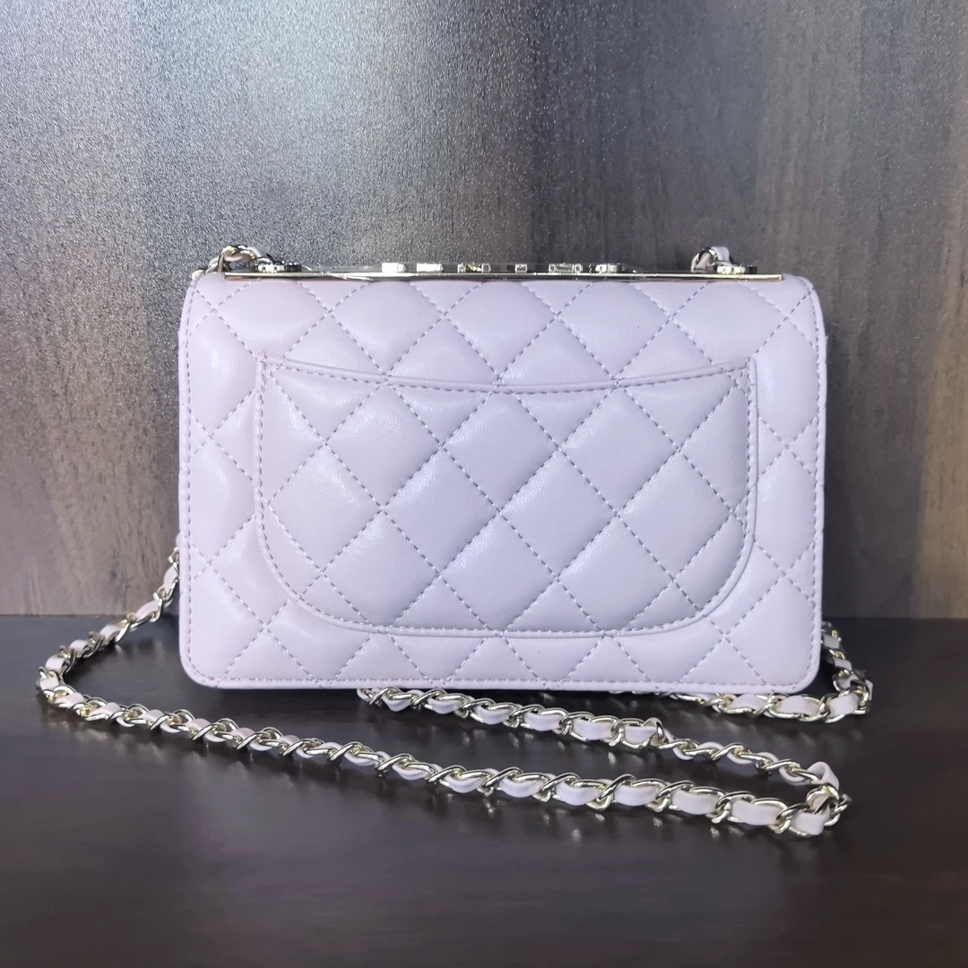 薇薇手工真皮包-粉色-长19x高13-钻横字香A13