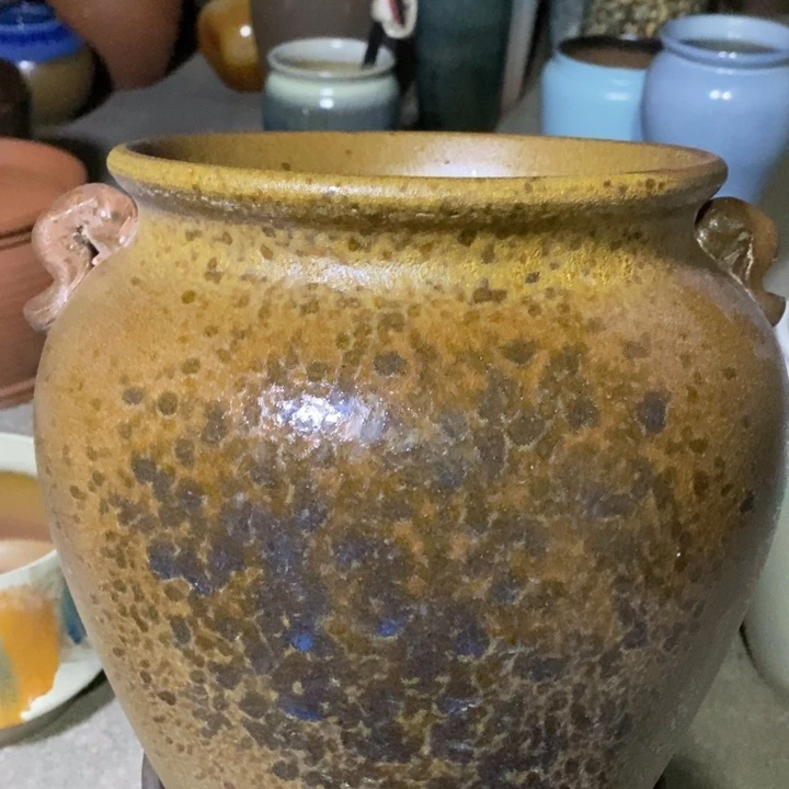 紫砂花盆高约30口约21