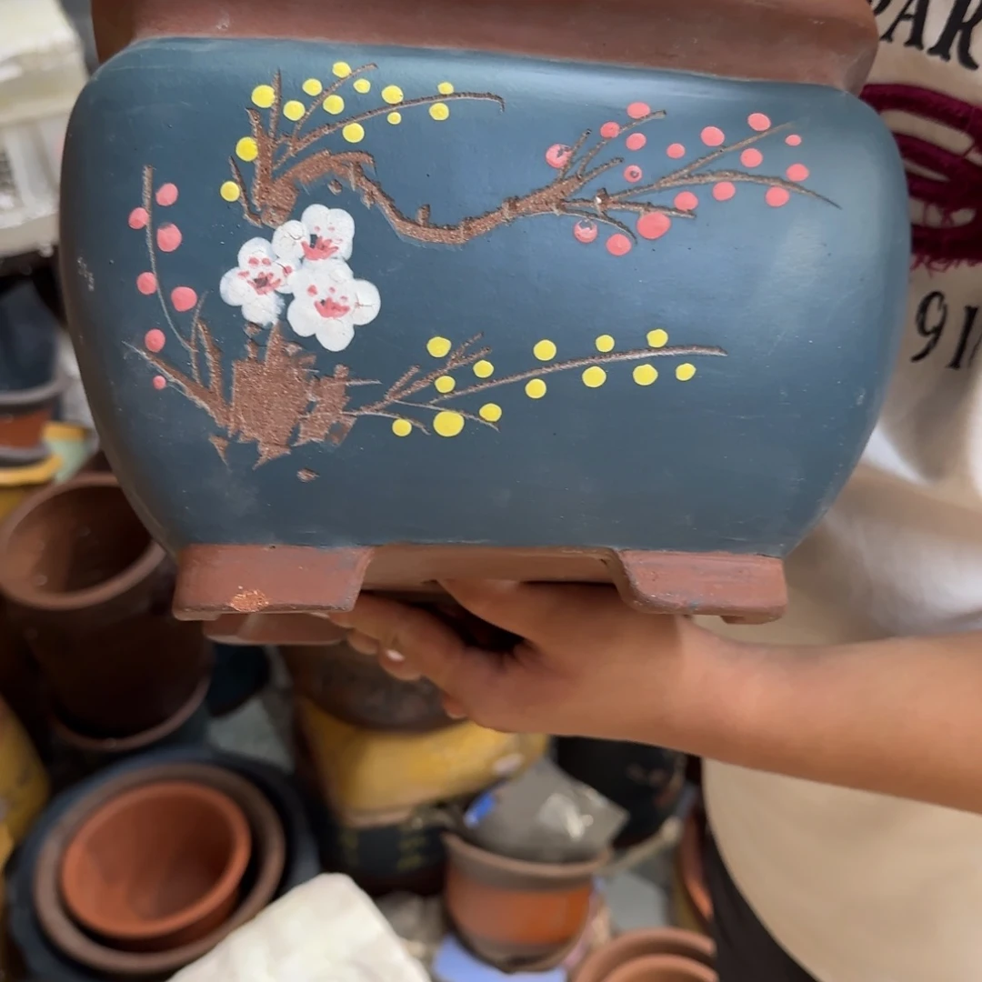 紫砂花盆瑕疵的问题都