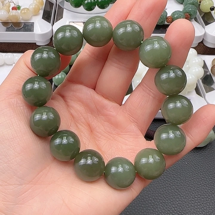 和田玉手串未镶嵌