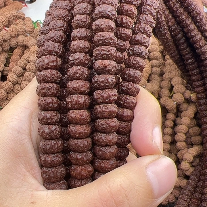 手串金刚菩提龙切药片1.0左右114颗没有钢丝刷保手持