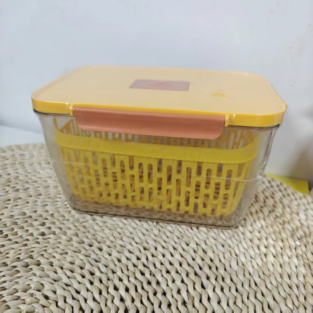 3617    沥水篮储物盒保鲜盒28*16*18cm