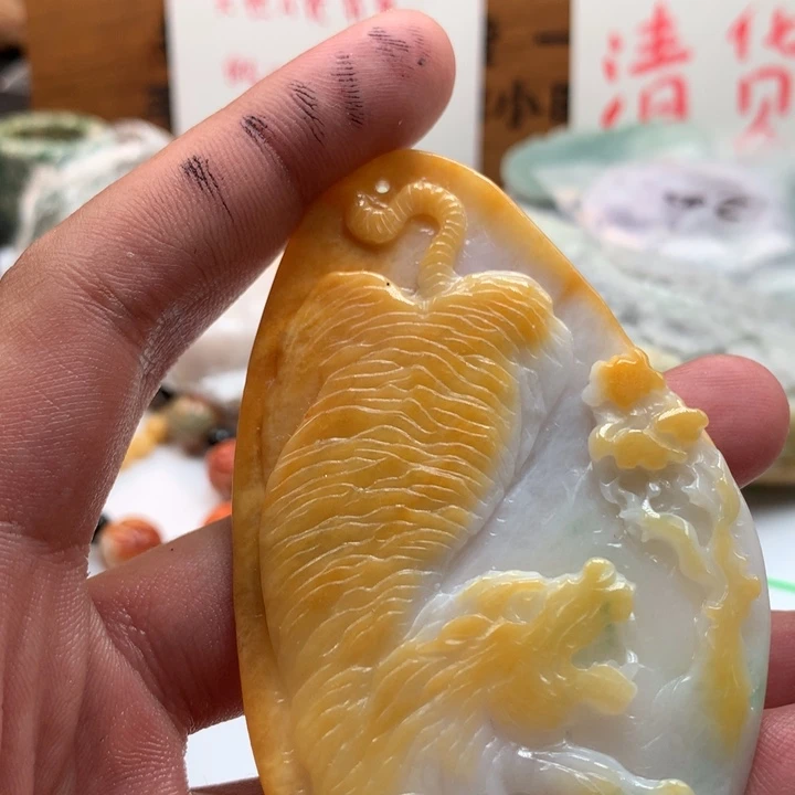 翡翠未镶嵌颈饰保真天然a货翡翠