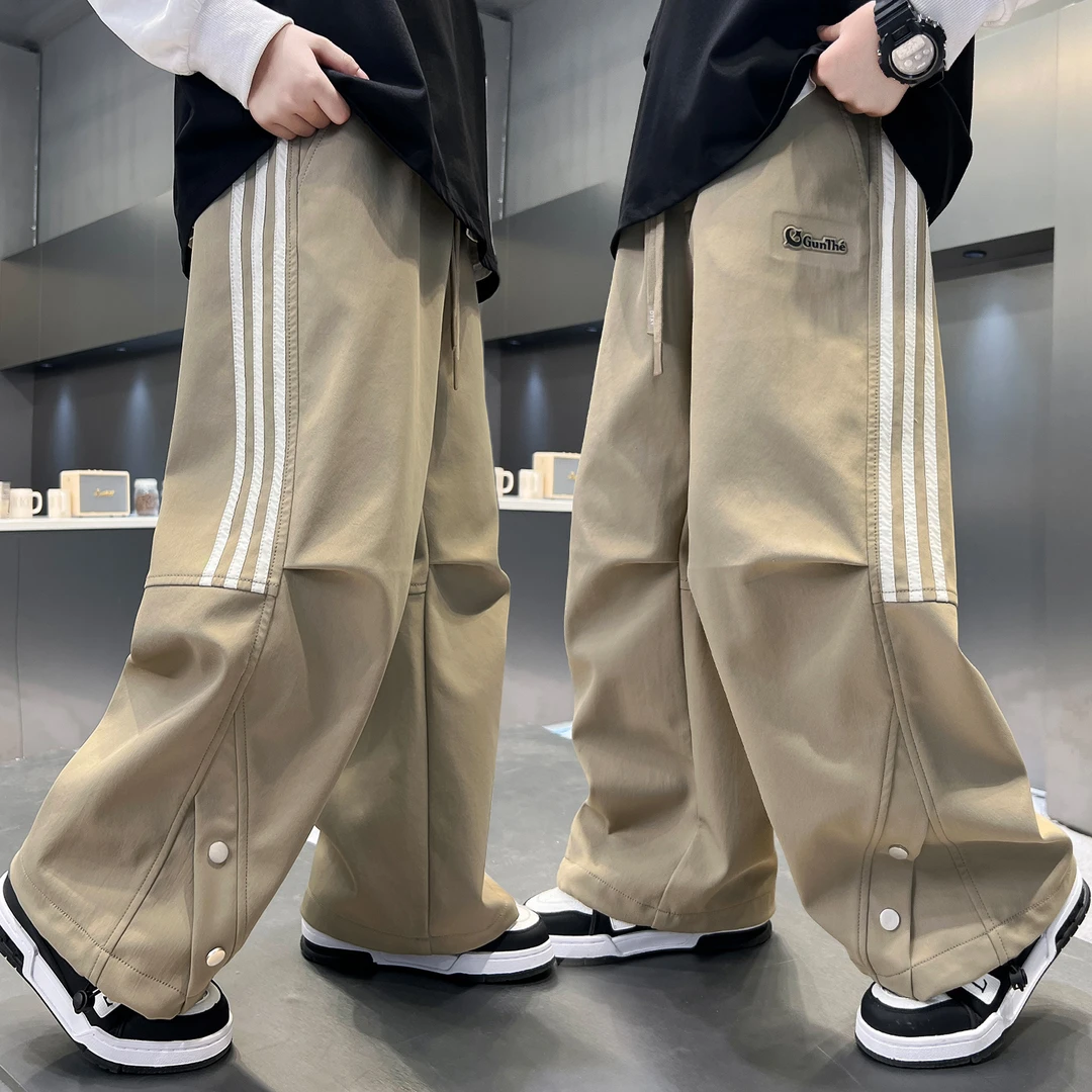 男童秋装裤子2025新款儿童装春秋款中大童长裤男孩秋季休闲工装裤